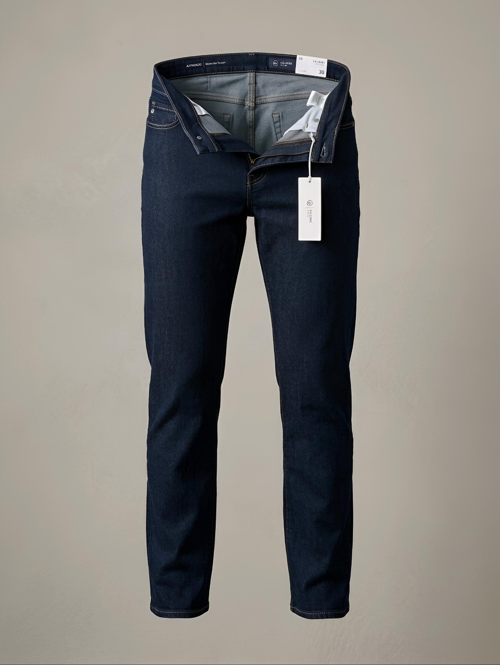 NWT AG Womens Mari Jeans Extended Mid-Rise Slim Straight Dark Wash Size 28
